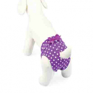 MUTANDINA VIOLA POIS IN COTONE TG.4