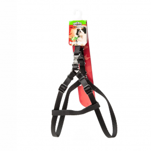 PETTORINA "FLASH" REGOLABILE NERA CON OSSO STRASS 10 MM