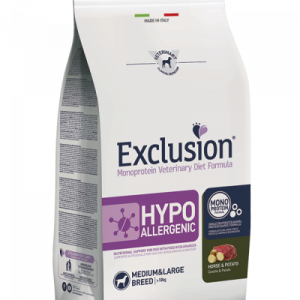EXCLUSION DOG HYPO CAVALLO E PATATE MEDIO/MAXI 12 KG