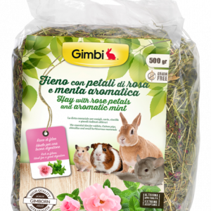 FIENO CON PETALI DI ROSE E MENTA 500 GR