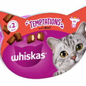 WHISKAS TEMPTATIONS MANZO 60 GR