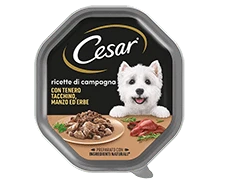 CESAR RICETTE DI CAMPAGNA MANZO E TACCHINO 150 GR