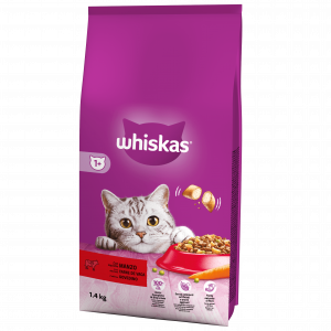 WHISKAS DRY ADULT MANZO 1,4 KG