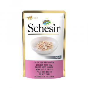 SCHESIR GATTO POLLO E PROSCIUTTO JELLY BUSTINA 70 GR