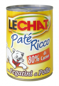 LECHAT PATE' RICCO FEGATINI DI POLLO LATTINA 400 GR