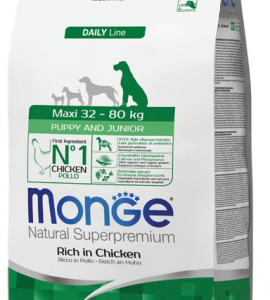 MONGE DOG PUPPY & JUNIOR MAXI POLLO 3 KG
