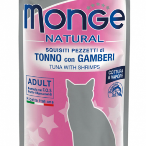 MONGE CAT TONNO E GAMBERETTI BUSTINA 80 GR