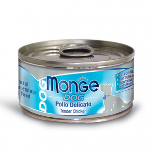 MONGE DOG NATURAL POLLO DELICATO LATTINA 95 GR