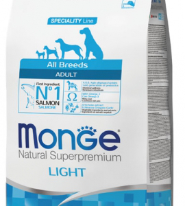 MONGE DOG ADULT ALL BREEDS LIGHT SALMONE E RISO 2,5 KG