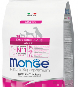 MONGE DOG ADULT EXTRA SMALL POLLO 3 KG