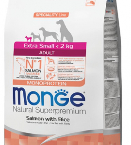 MONGE DOG ADULT EXTRA SMALL SALMONE 800 GR