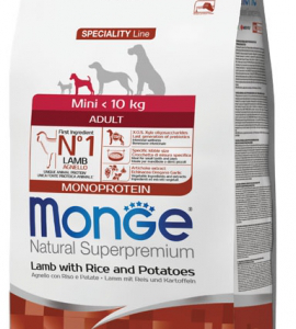 MONGE DOG ADULT MINI AGNELLO E RISO 2,5 KG