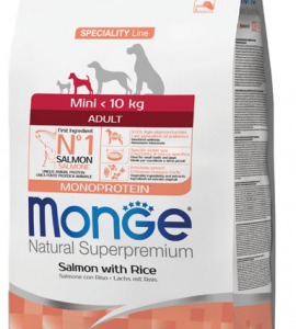 MONGE DOG ADULT MINI SALMONE E RISO 800 GR