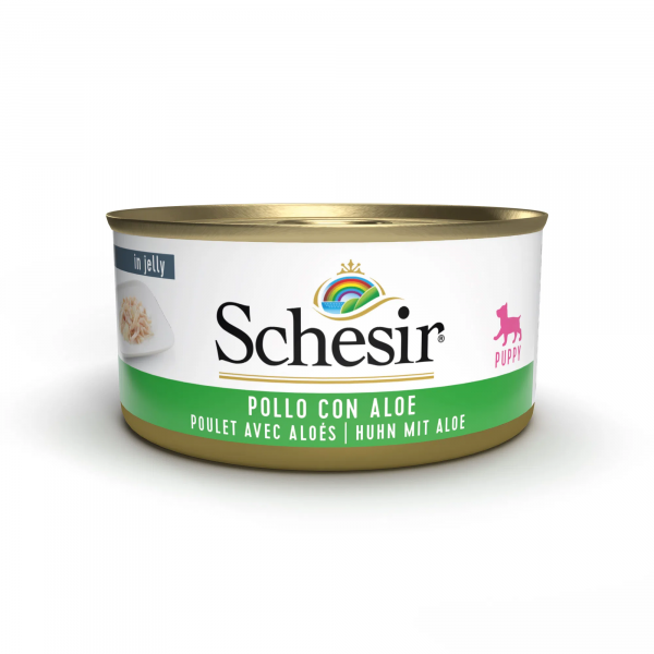 SCHESIR CANE POLLO E ALOE LATTINA 150 GR