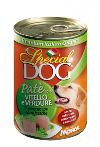 SPECIAL DOG PATE' VITELLO E VERDURE LATTINA 400 GR