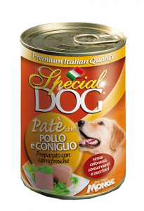 SPECIAL DOG PATE' POLLO E CONIGLIO LATTINA 400 GR