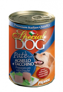 SPECIAL DOG PATE' AGNELLO E TACCHINO LATTINA 400 GR