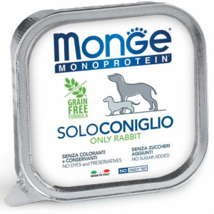 MONGE DOG SOLO CONIGLIO VASCHETTA 150 GR