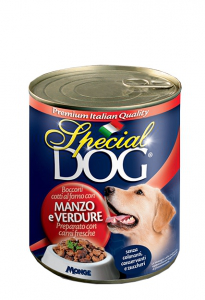 SPECIAL DOG BOCCONI CON MANZO E VERDURE LATTINA 720 GR