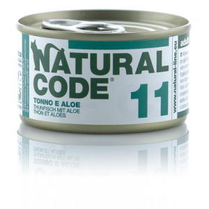 NATURAL CODE GATTO TONNO E ALOE LATTINA 85 GR