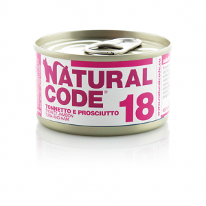 NATURAL CODE GATTO TONNETTO E PROSCIUTTO LATTINA 85 GR