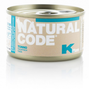 NATURAL CODE GATTO KITTEN TONNO LATTINA 85 GR