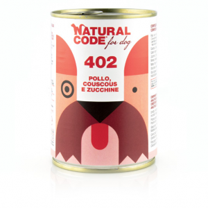 NATURAL CODE CANE POLLO COUSCOUS E ZUCCHINE LATTINA 400 GR