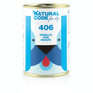 NATURAL CODE CANE CAVALLO E PATATE LATTINA 400 GR