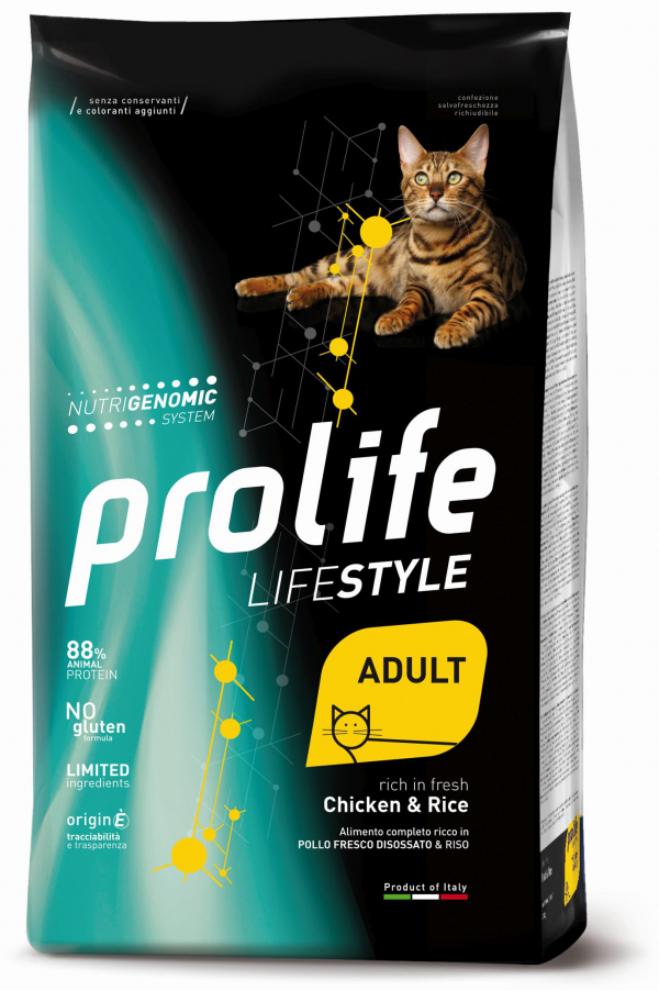 PROLIFE CAT ADULT POLLO E RISO 400 GR