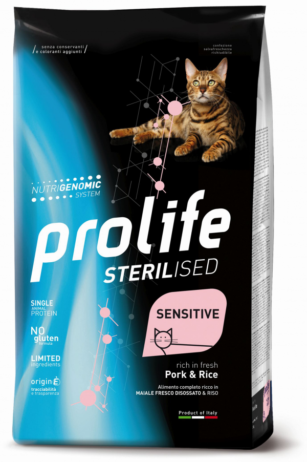PROLIFE CAT STERILIZED MAIALE E RISO 400GR