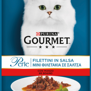 GOURMET PERLE FILETTI IN SALSA DI MANZO 85 GR