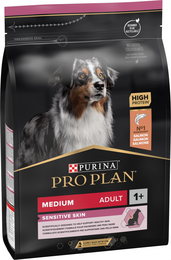 PRO PLAN DOG ADULT MEDIO SENSITIVE SALMONE E RISO 3 KG