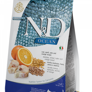 ND CAT OCEAN LOW MERLUZZO E ARANCIA 5 KG