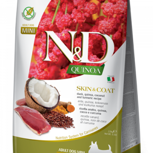ND DOG QUINOA SKIN&COAT ANATRA E COCCO ADULT MINI 800 GR