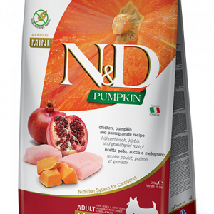 ND DOG ZUCCA POLLO E MELOGRANO ADULT MINI 7 KG