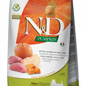 ND DOG ZUCCA CINGHIALE E MELA ADULT MINI 7 KG