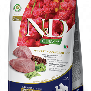 ND DOG QUINOA WEIGHT MANAGEMENT AGNELLO E BROCCOLI MEDIO MAXI 7 KG