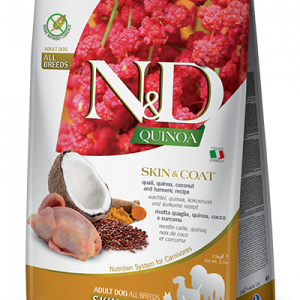 ND DOG QUINOA SKIN&COAT QUAGLIA E COCCO MEDIO MAXI 7 KG