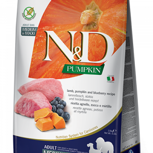 ND DOG ZUCCA AGNELLO E MIRTILLO ADULT MEDIO MAXI 12 KG