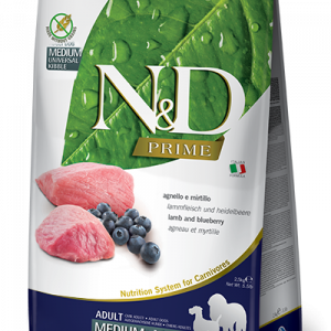 ND DOG PRIME AGNELLO E MIRTILLO ADULT MEDIO MAXI 12 KG