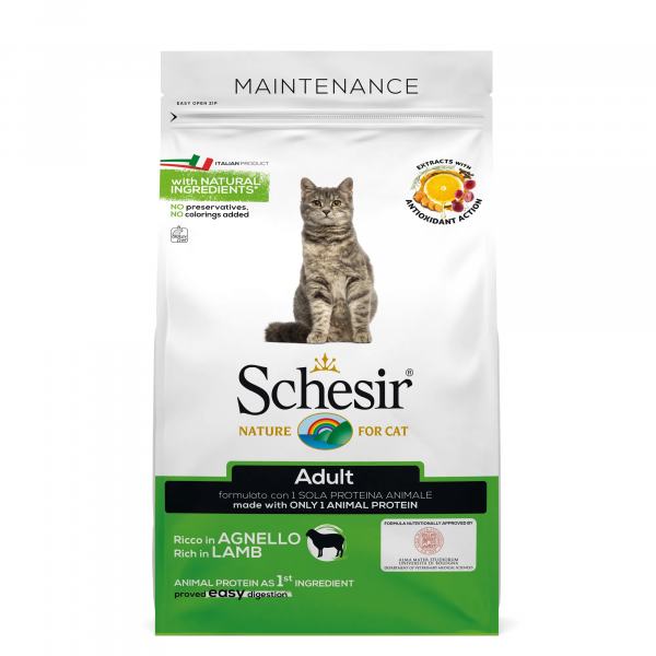 SCHESIR GATTO ADULT AGNELLO 400 GR
