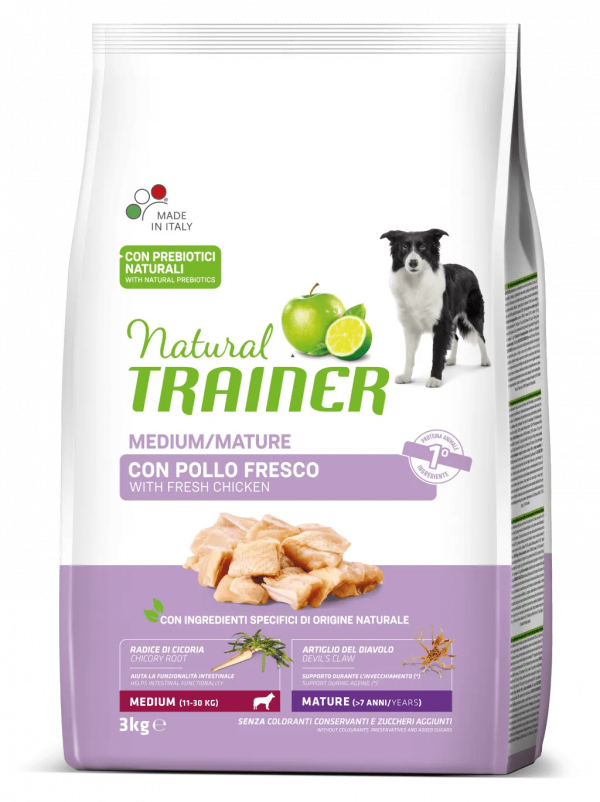 TRAINER NATURAL DOG MATURE MEDIUM 3 KG