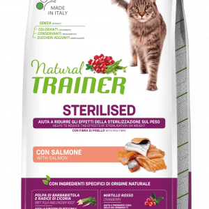 TRAINER NATURAL CAT STERILIZED SALMONE 10 KG