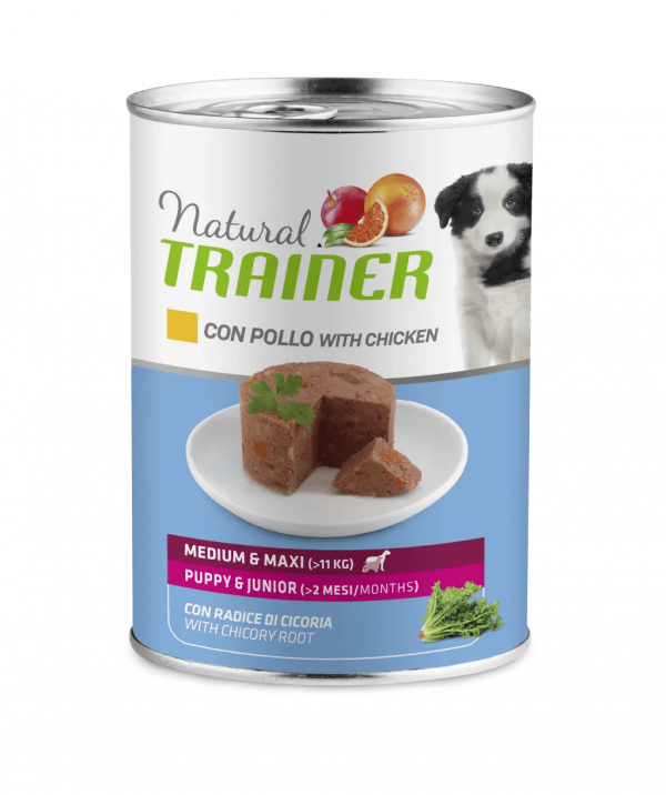 TRAINER NATURAL DOG PUPPY & JUNIOR MEDIUM LATTINA 400 GR