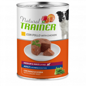 TRAINER NATURAL DOG ADULT MEDIUM POLLO E RISO LATTINA 400 GR