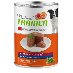 TRAINER NATURAL DOG ADULT MEDIUM MANZO E RISO LATTINA 400 GR