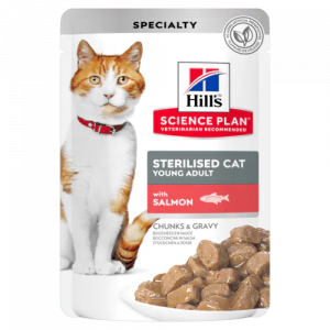 HILLS GATTO STERILIZED SALMONE BUSTINA 85 GR