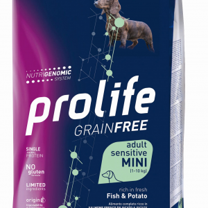 PROLIFE DOG GRAIN FREE ADULT MINI PESCE E PATATE 7 KG