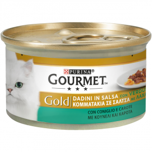 GOURMET GOLD DADINI CONIGLIO E CAROTE 85 GR