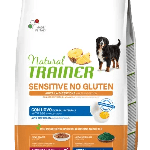 TRAINER NATURAL DOG SENSITIVE ADULT MEDIUM MAXI UOVO E CEREALI 3 KG